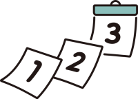 ダウンタイムのスケジュールに関するイラスト