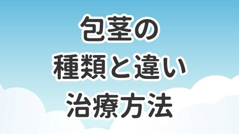 包茎の種類と違い、治療方法について解説した記事のアイキャッチ画像